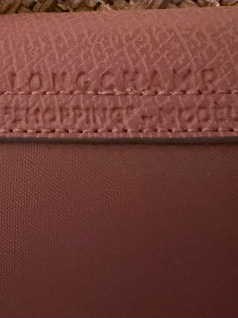 Longchamp pink nylon Le Pliage tote with turquoise logo - Picture 8 of 8